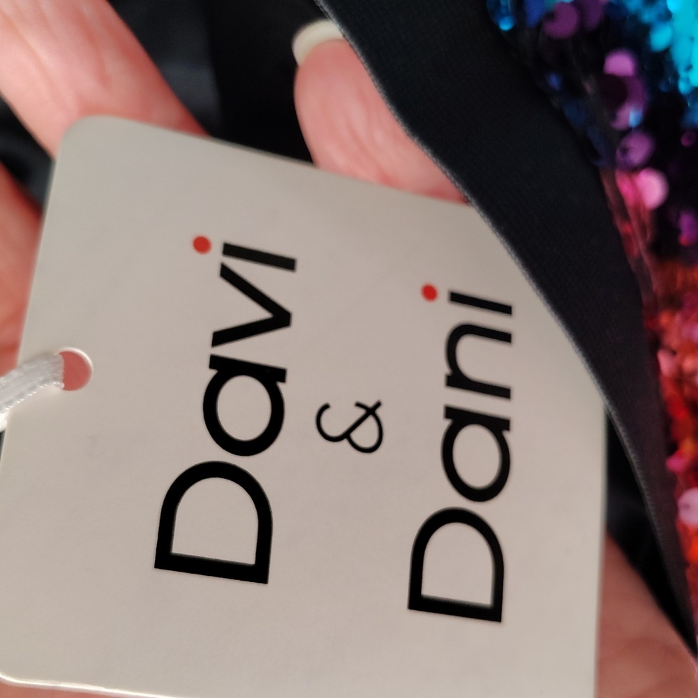 Davi and Dani Sequin Skirt Size Small Multi Color… - image 4